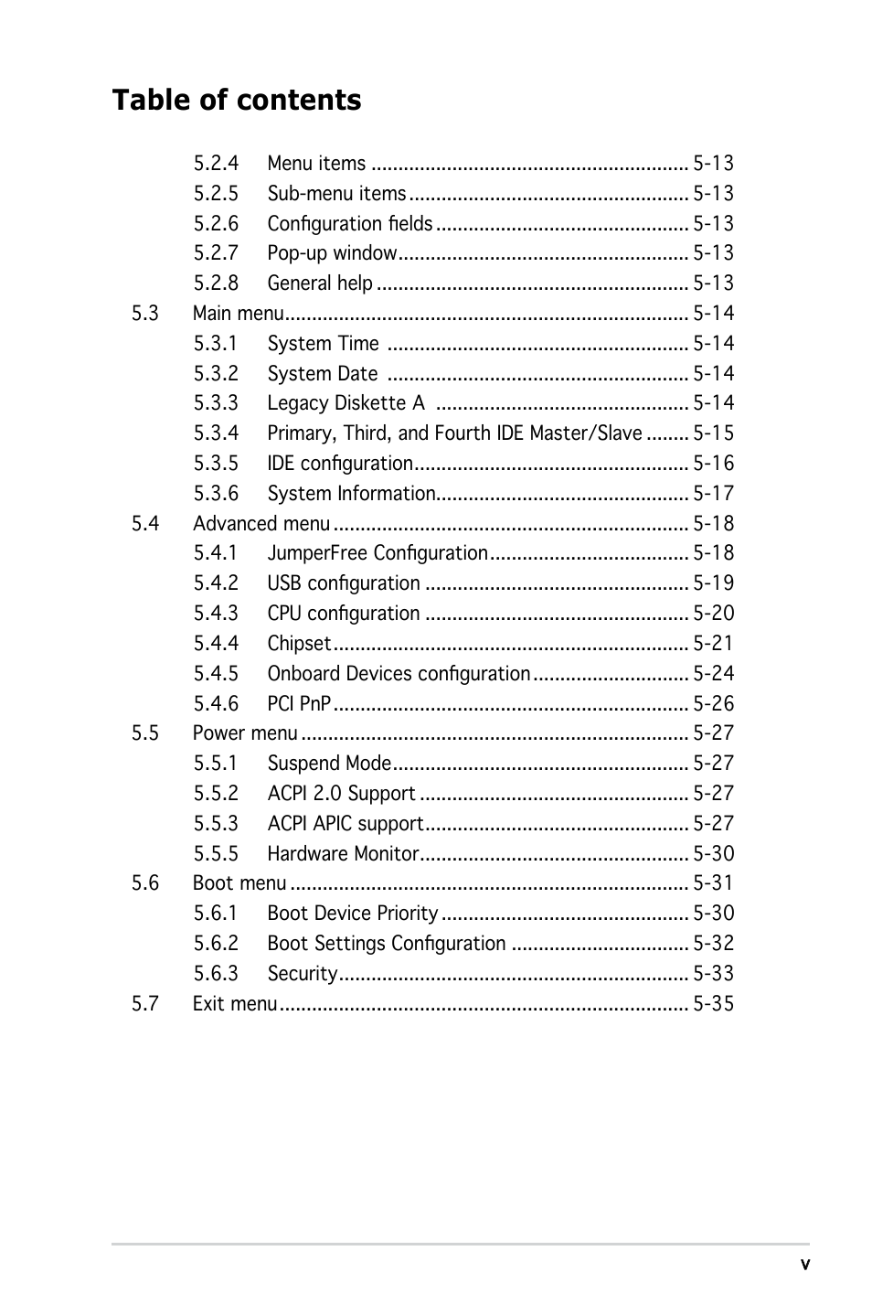 Asus V3-P5945GC User Manual | Page 5 / 100