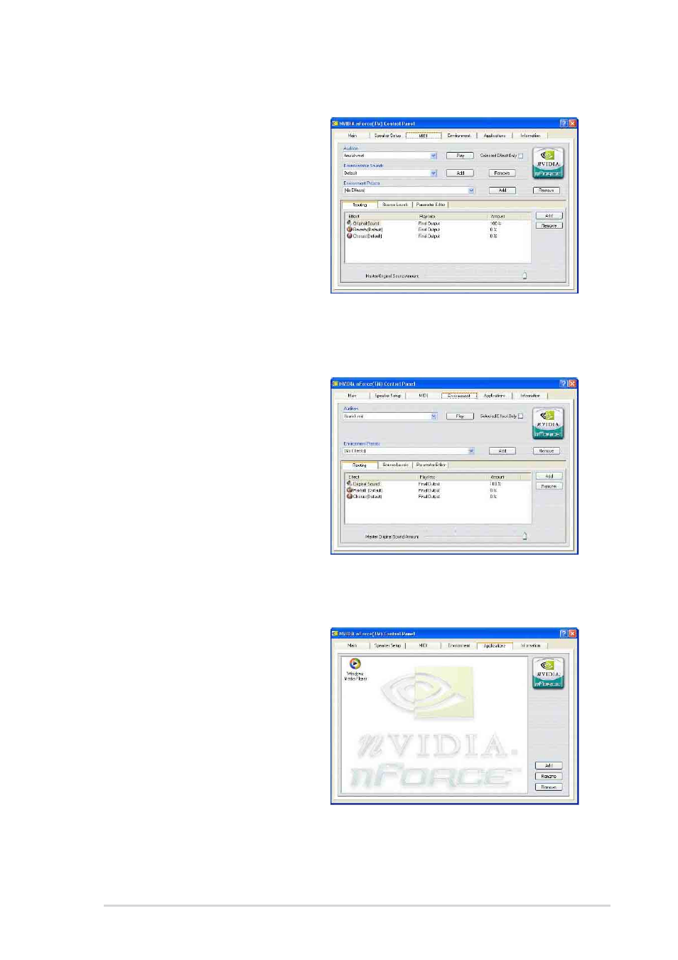 5 applications, 4 environment, 3 midi | Asus A7N8X Deluxe User Manual | Page 105 / 124