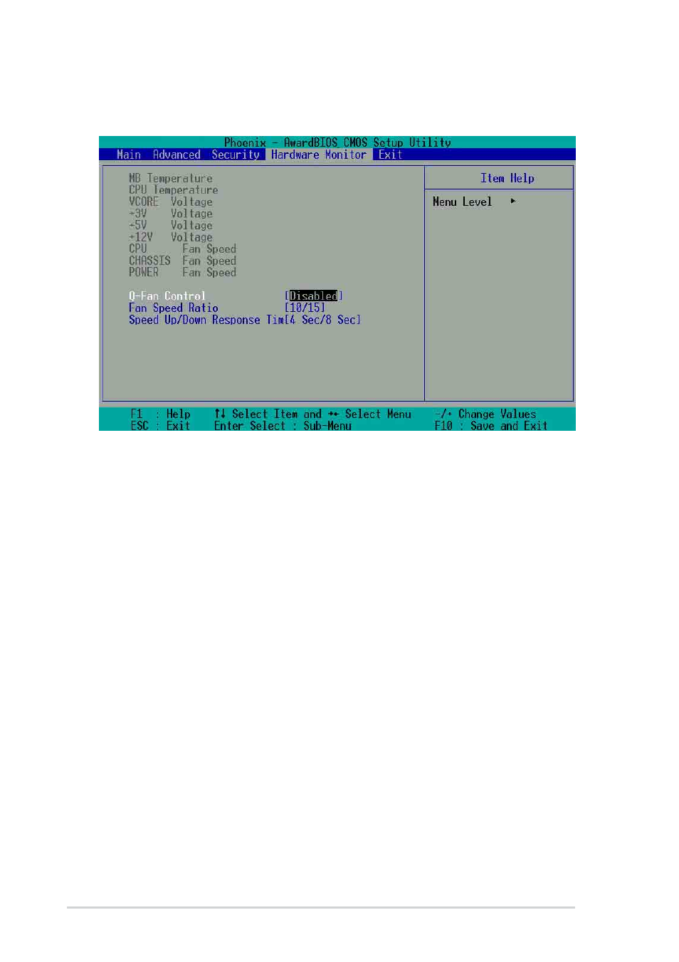 6 hardware monitor menu | Asus A7N8X Deluxe User Manual | Page 84 / 124