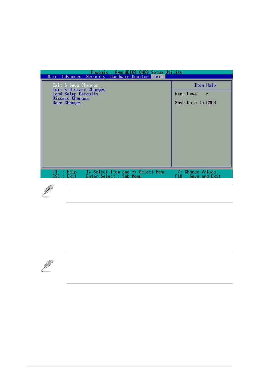 7 exit menu | Asus A7N8X Deluxe User Manual | Page 86 / 124