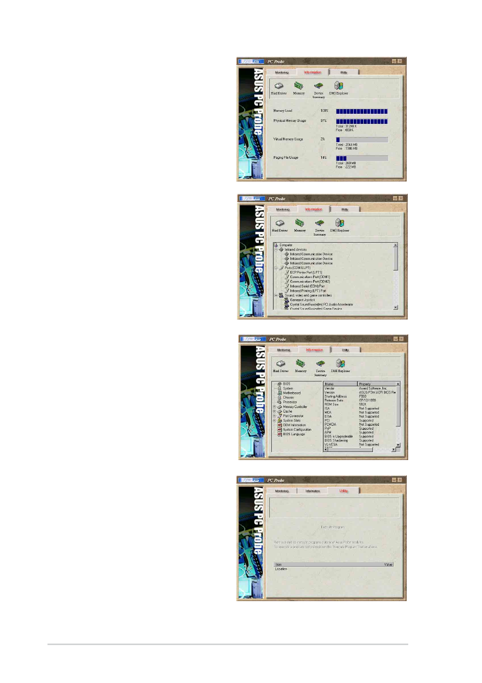 Utility | Asus A7N8X Deluxe User Manual | Page 98 / 124