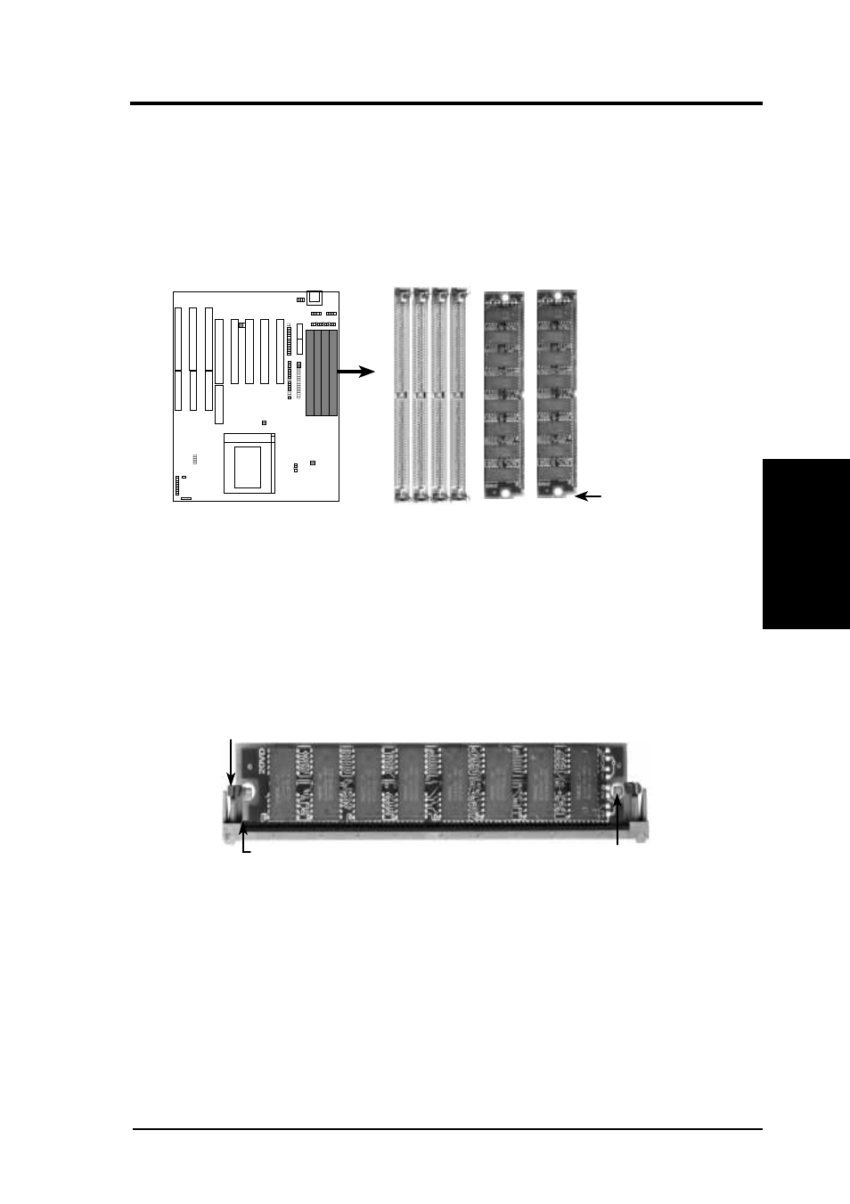 72 pin dram in simm socket | Asus P/I-P6NP5 User Manual | Page 19 / 64