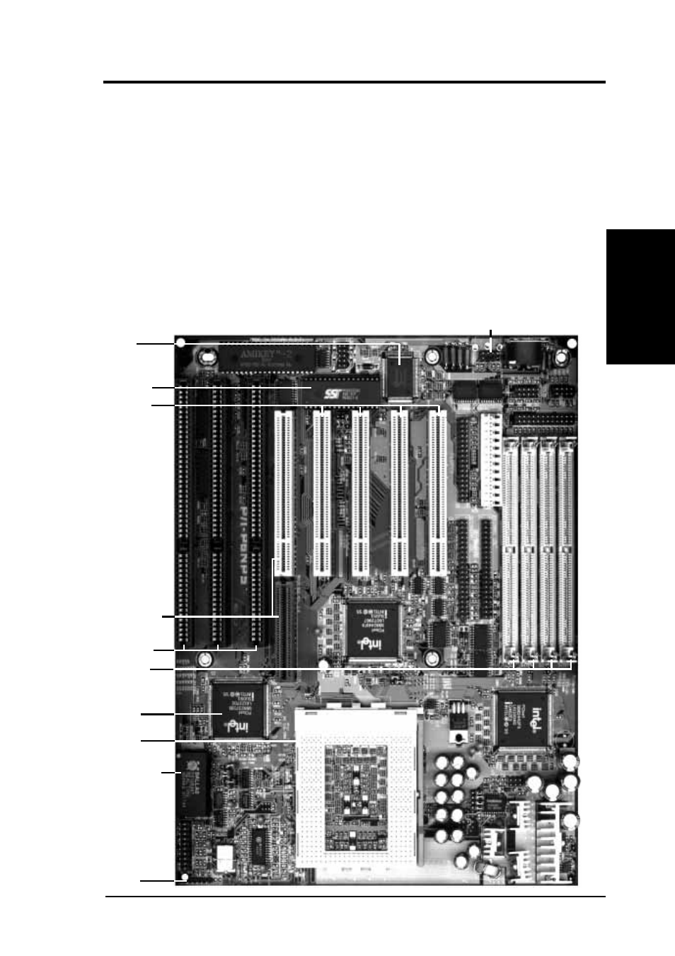 Ii. features, Parts of the motherboard | Asus P/I-P6NP5 User Manual | Page 9 / 64