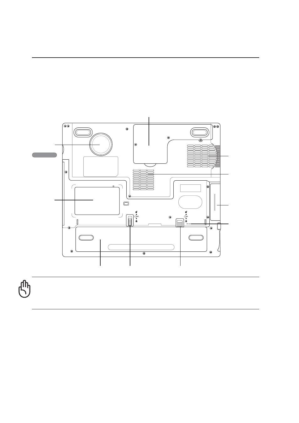 Bottom side, Knowing the parts | Asus A2Dc User Manual | Page 19 / 74