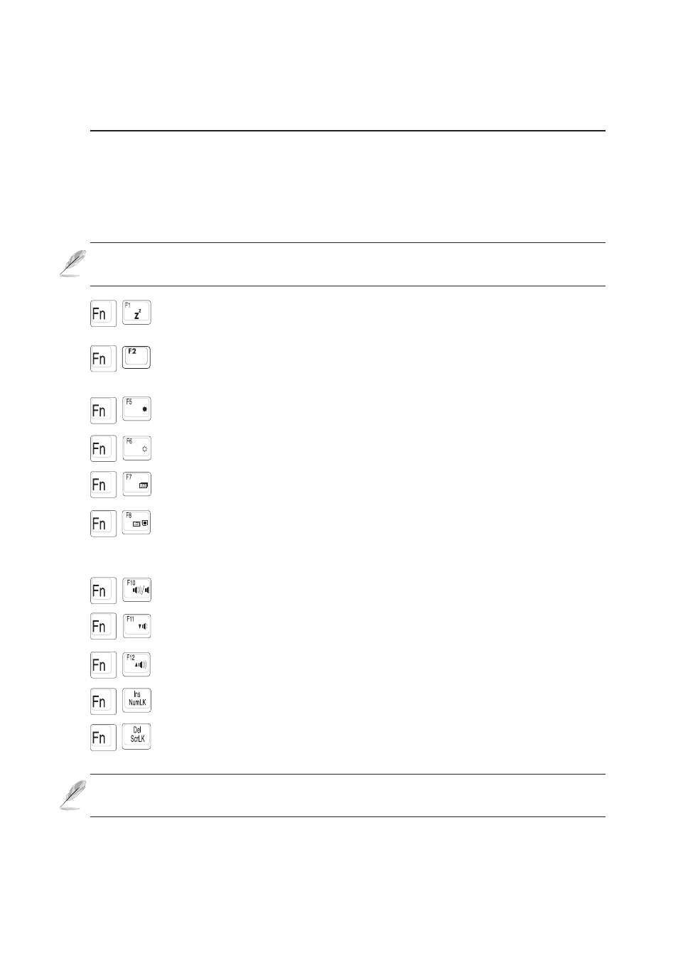Using the keyboard, Colored hot keys | Asus A2Dc User Manual | Page 36 / 74