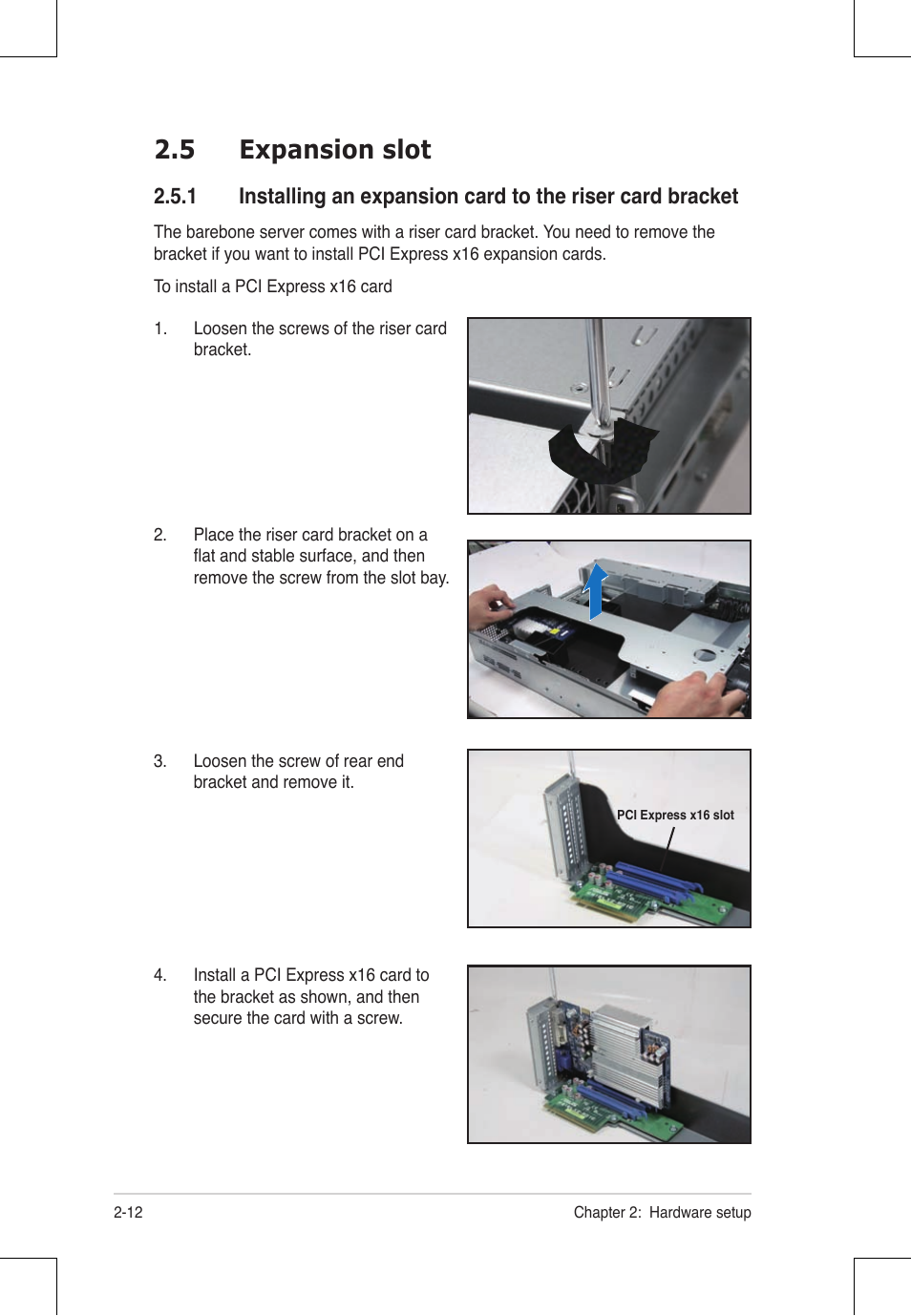 5 expansion slot | Asus RS924A-E6/RS8 User Manual | Page 34 / 162