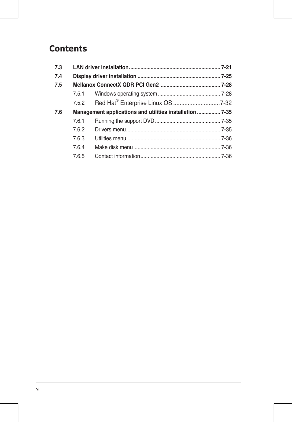 Asus RS924A-E6/RS8 User Manual | Page 6 / 162