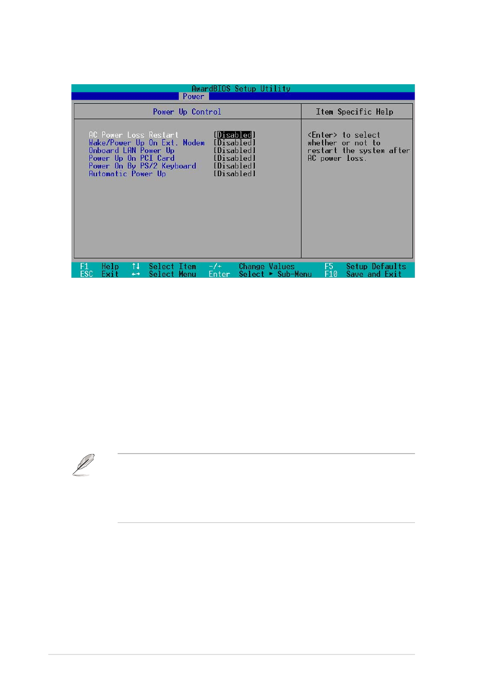 1 power up control | Asus PR-DLS User Manual | Page 82 / 128