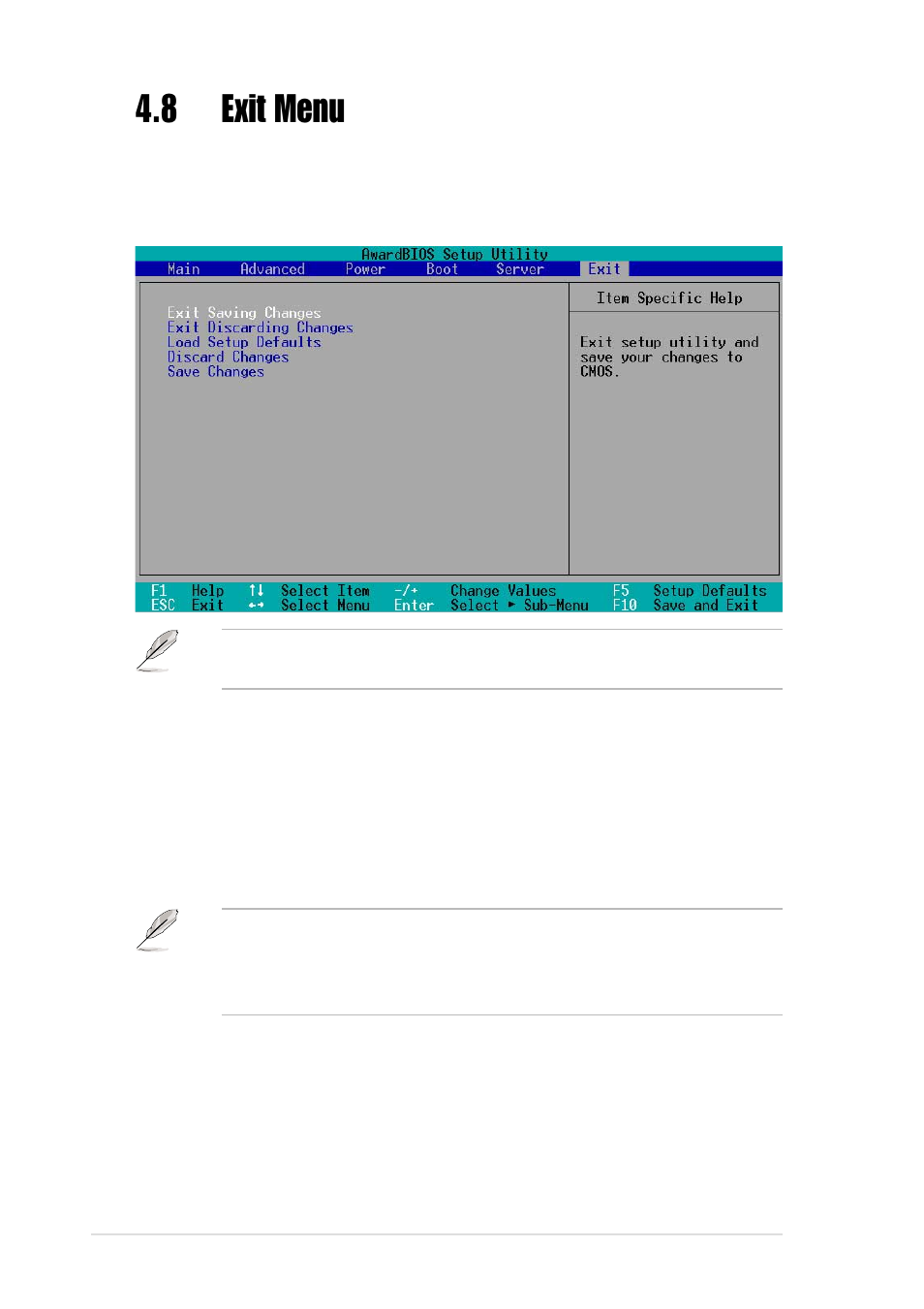 8 exit menu | Asus PR-DLS User Manual | Page 88 / 128