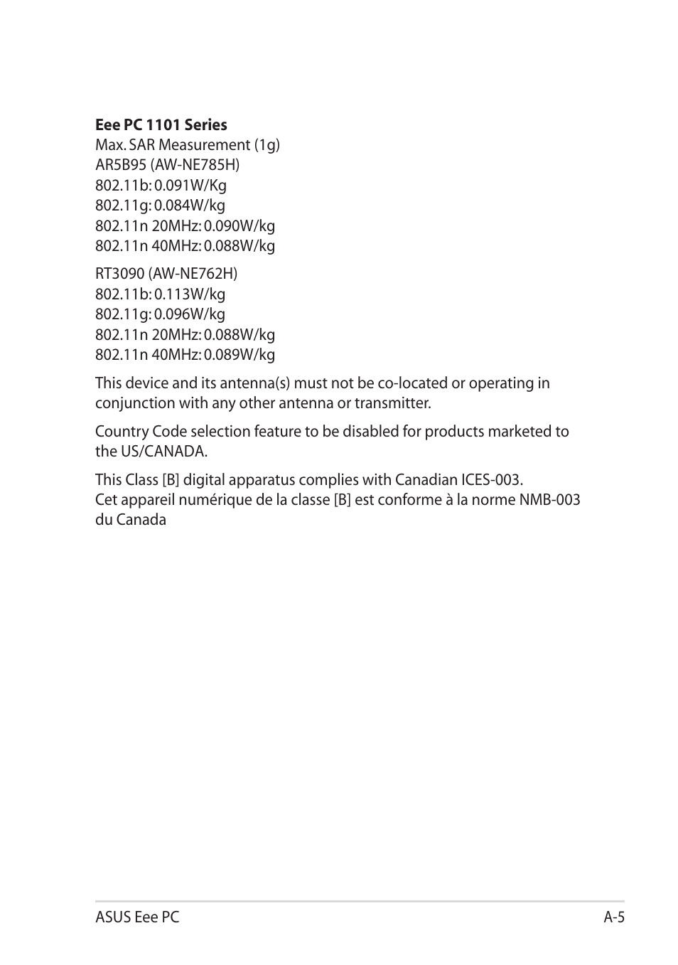 Asus Eee PC 1101HA User Manual | Page 43 / 52