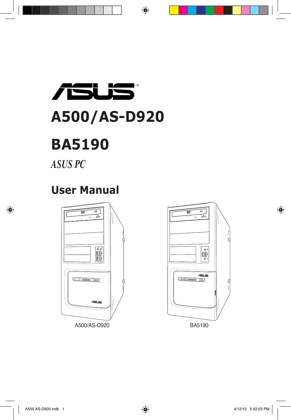 Asus BA5190 User Manual | 71 pages