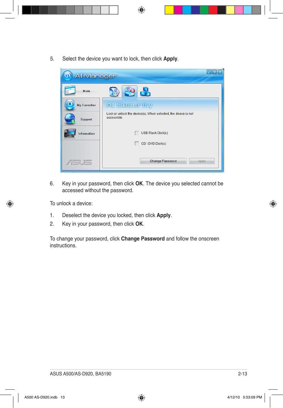 Asus BA5190 User Manual | Page 28 / 71