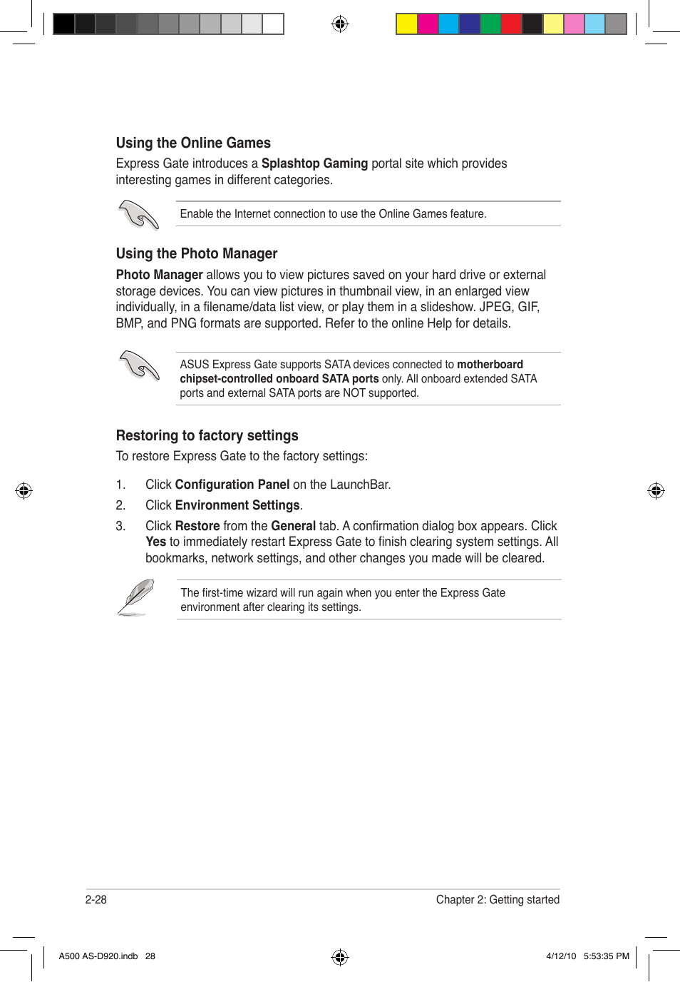 Asus BA5190 User Manual | Page 43 / 71