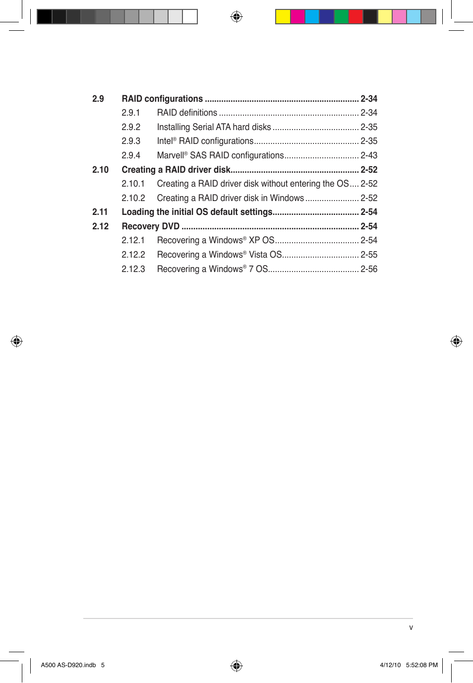 Asus BA5190 User Manual | Page 5 / 71