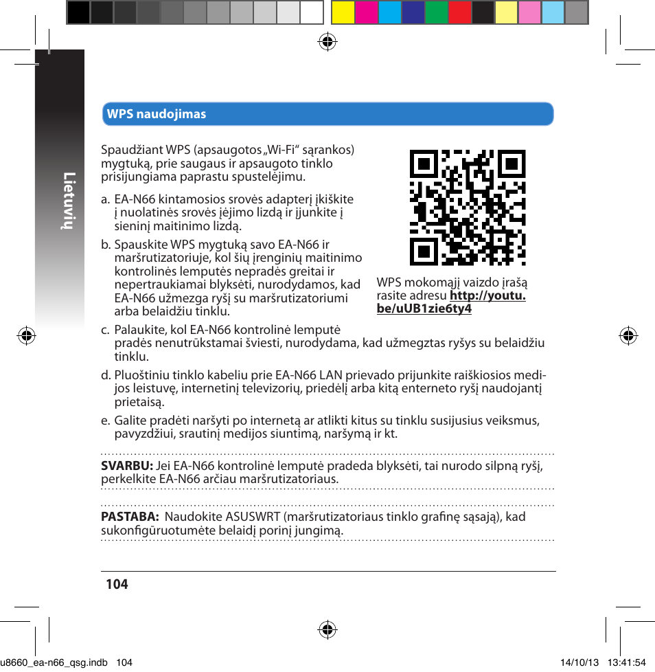 Lietuvių | Asus EA-N66 User Manual | Page 104 / 178
