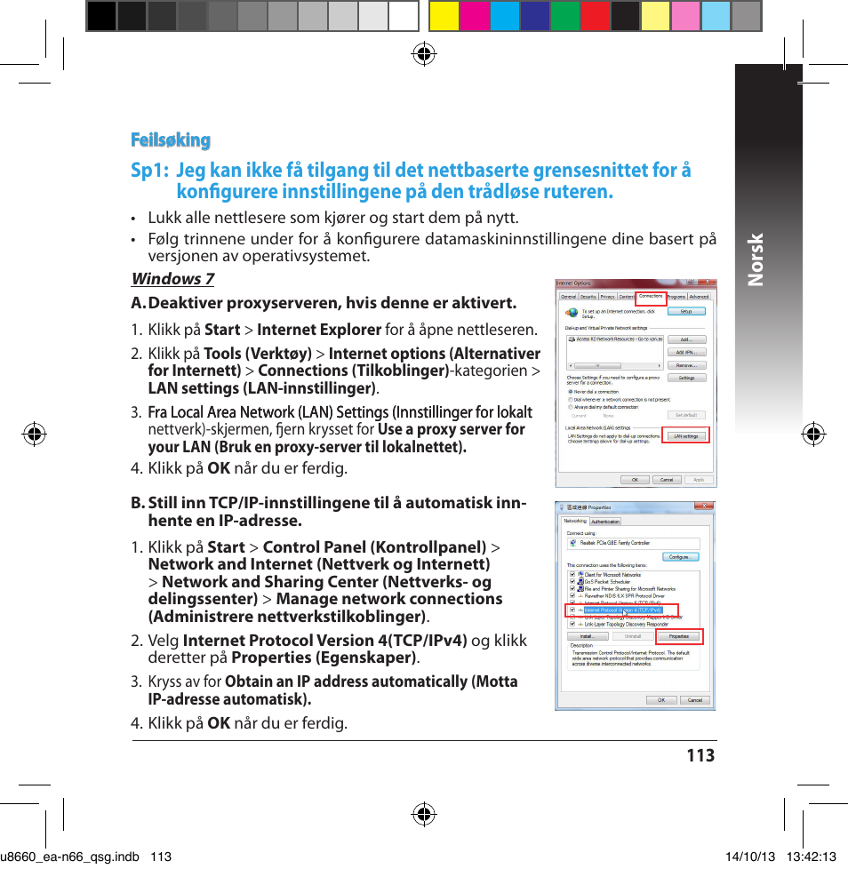 Norsk | Asus EA-N66 User Manual | Page 113 / 178