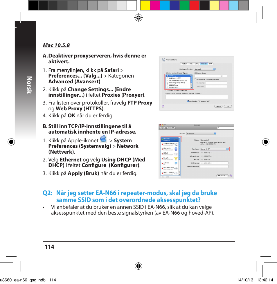 Norsk | Asus EA-N66 User Manual | Page 114 / 178