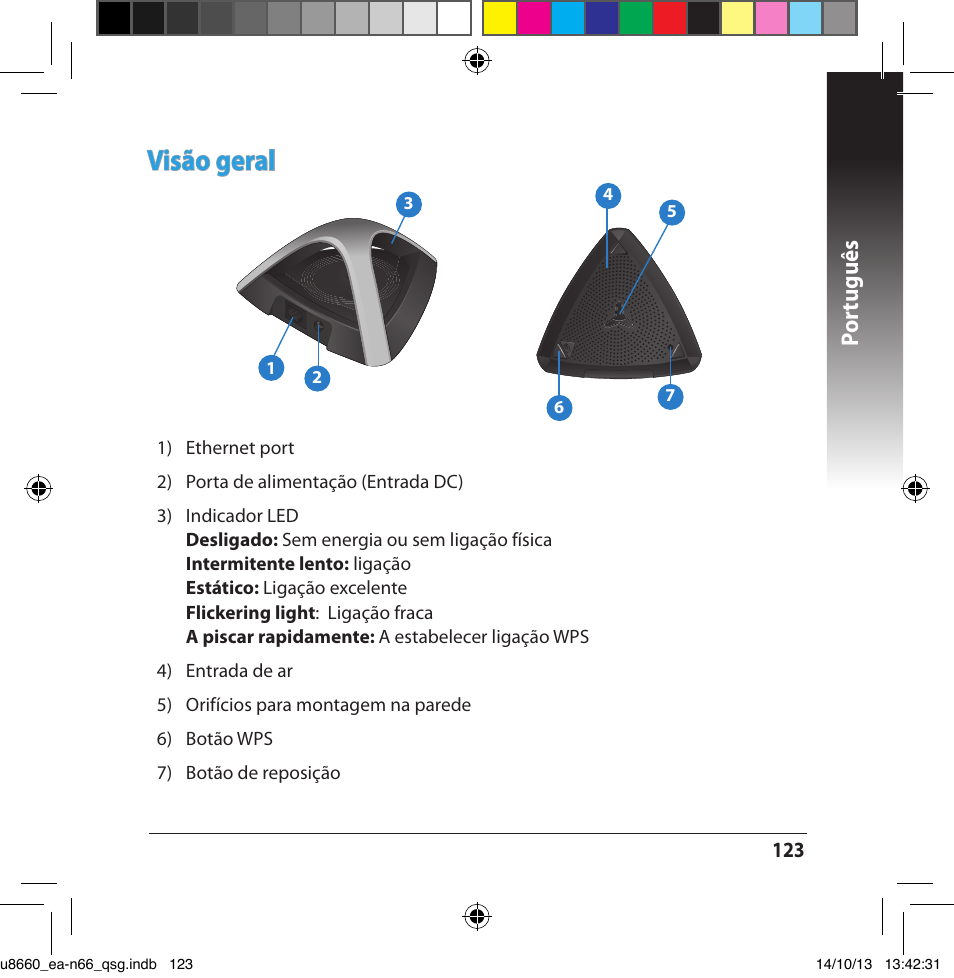 Visão geral, Por tuguês | Asus EA-N66 User Manual | Page 123 / 178