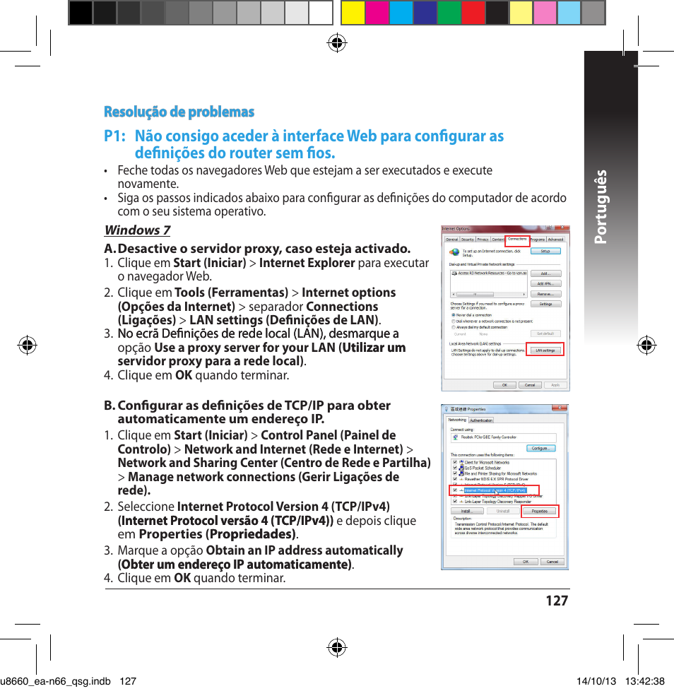 Por tuguês | Asus EA-N66 User Manual | Page 127 / 178