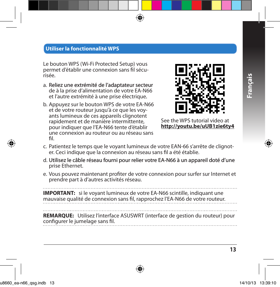 Fr anç ais | Asus EA-N66 User Manual | Page 13 / 178
