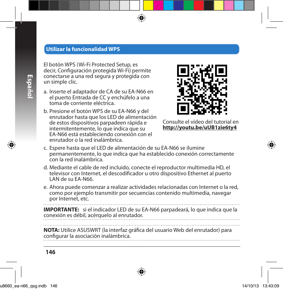Español | Asus EA-N66 User Manual | Page 146 / 178