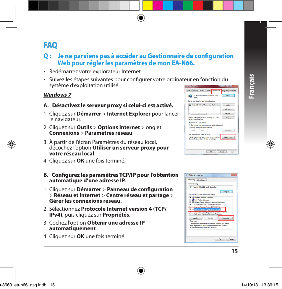 Fr anç ais | Asus EA-N66 User Manual | Page 15 / 178