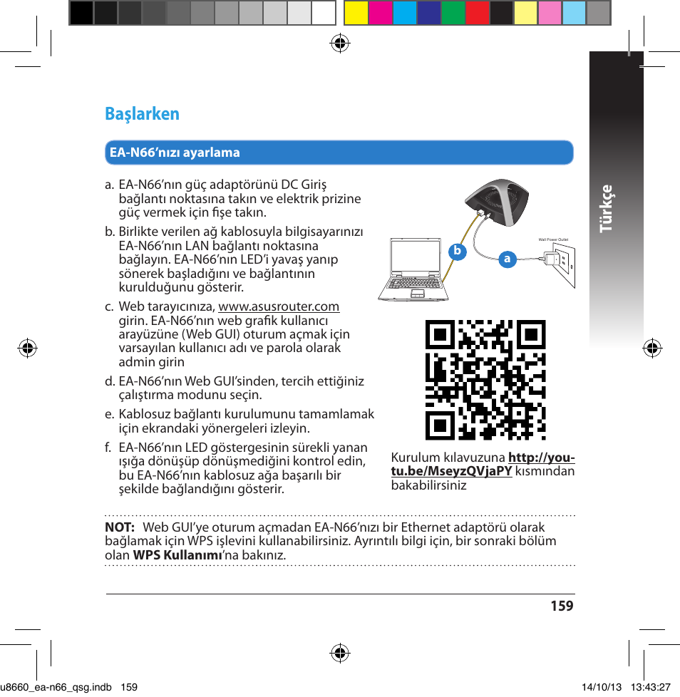 Başlarken, Tür kç e | Asus EA-N66 User Manual | Page 159 / 178