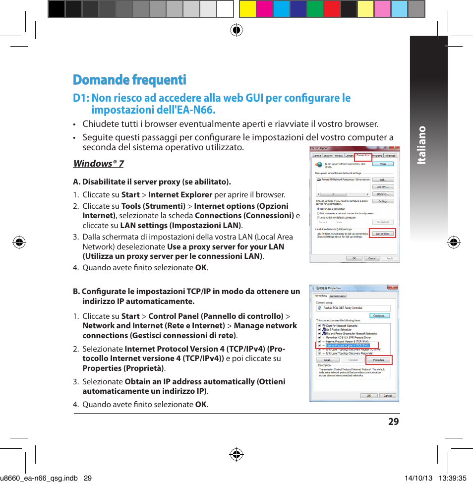 Domande frequenti, Italiano | Asus EA-N66 User Manual | Page 29 / 178