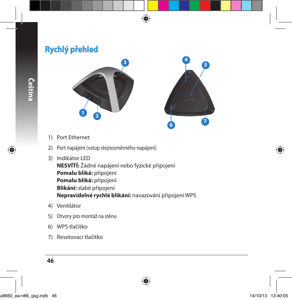 Rychlý přehled, Čeština | Asus EA-N66 User Manual | Page 46 / 178