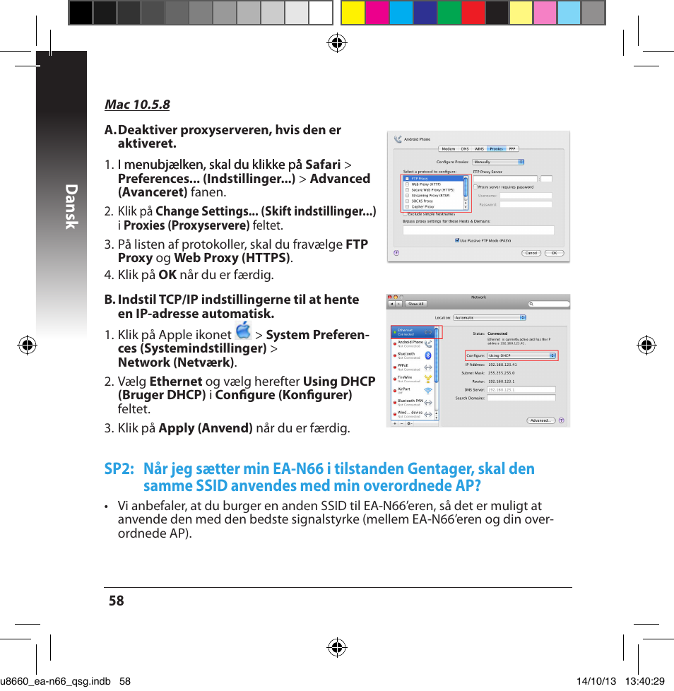 Dansk | Asus EA-N66 User Manual | Page 58 / 178