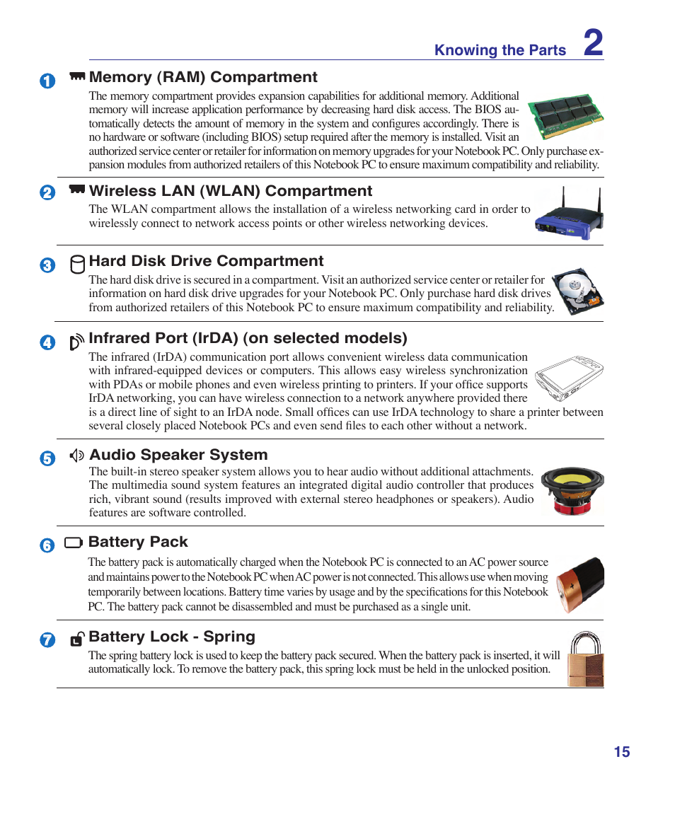 Asus F8SV User Manual | Page 15 / 89