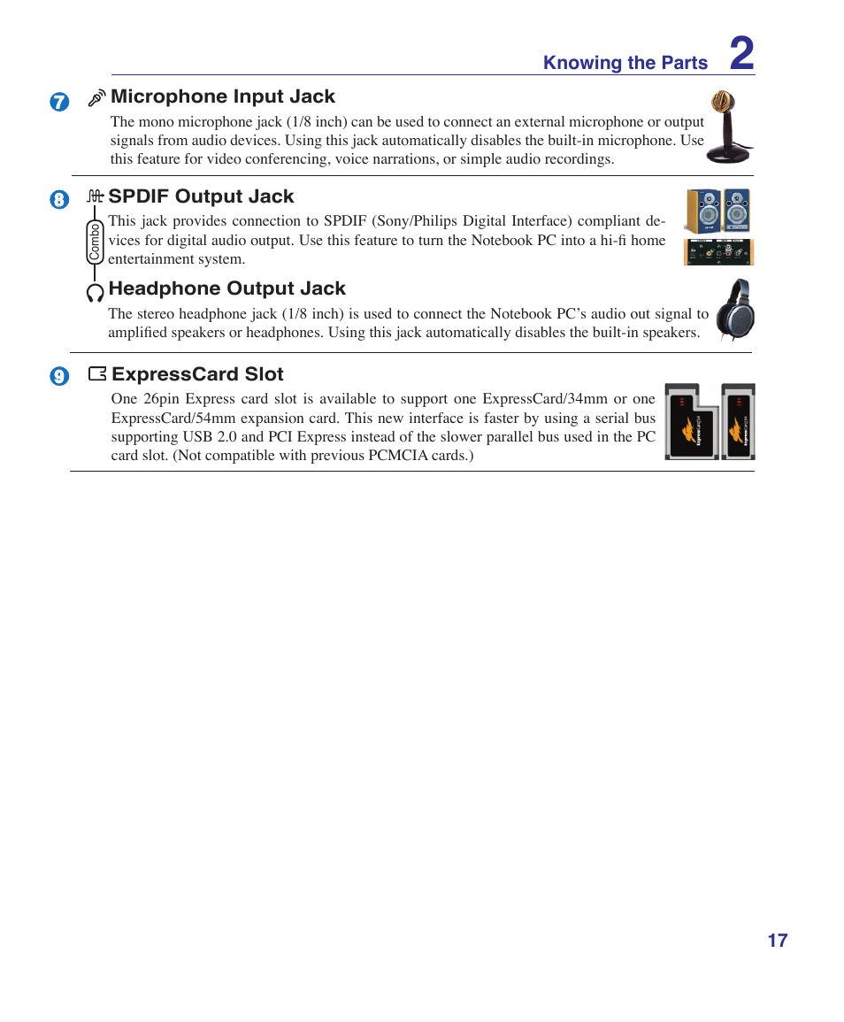 Asus F8SV User Manual | Page 17 / 89