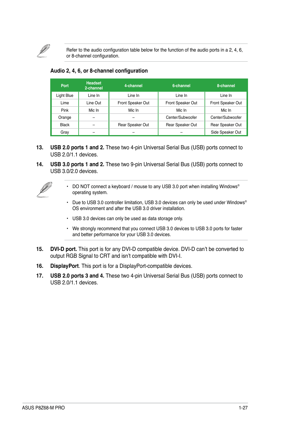 Asus P8Z68-M PRO User Manual | Page 39 / 82