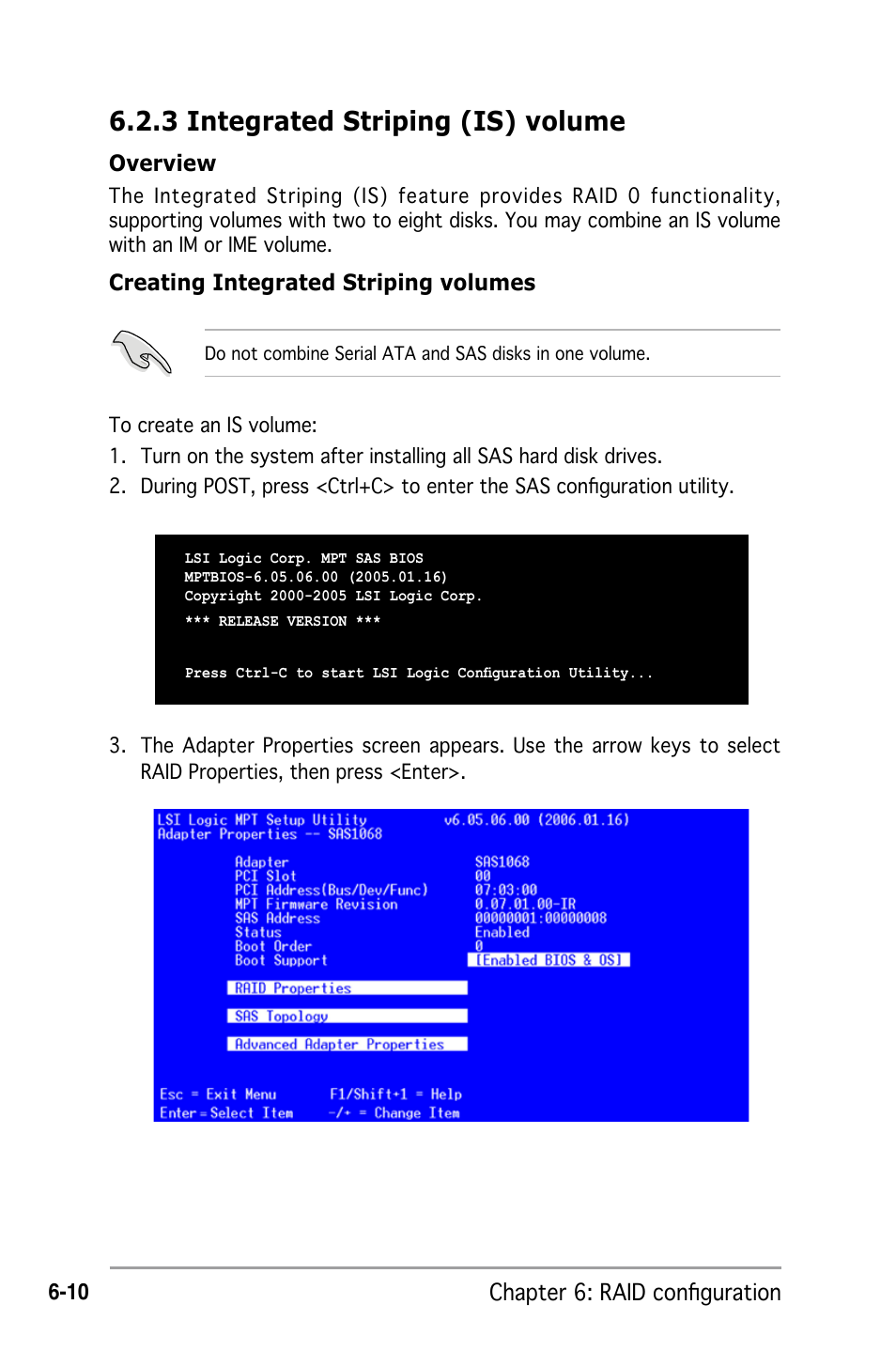 3 integrated striping (is) volume | Asus RS162-E4/RX4 User Manual | Page 122 / 164