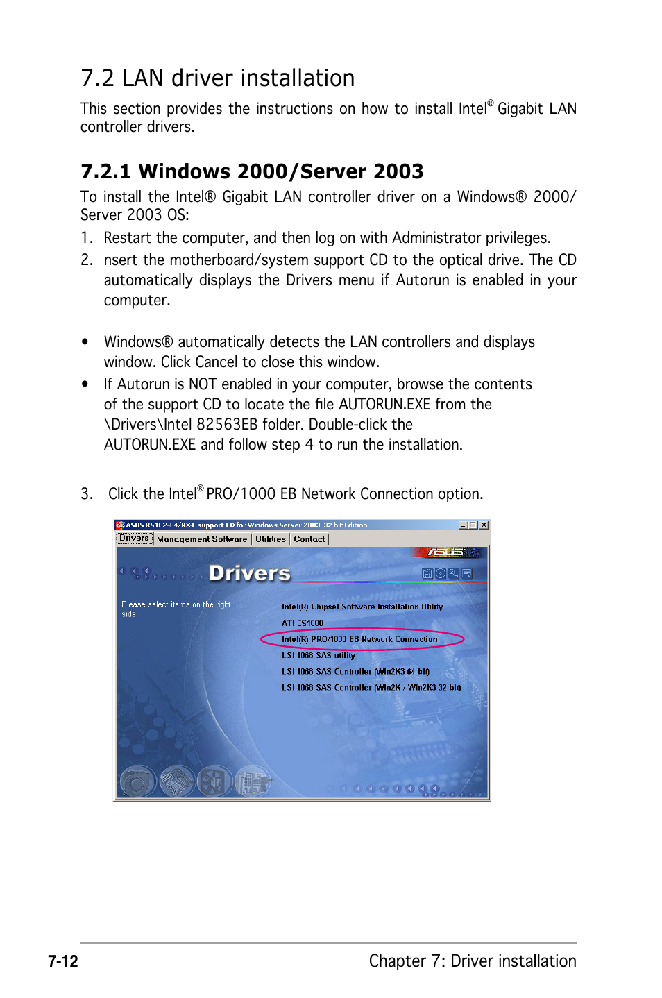 2 lan driver installation | Asus RS162-E4/RX4 User Manual | Page 148 / 164