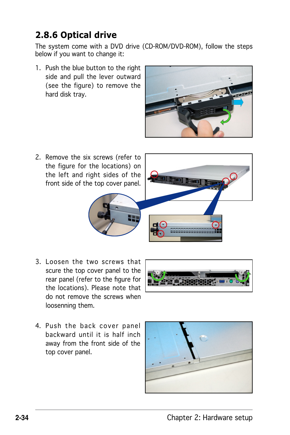 6 optical drive | Asus RS162-E4/RX4 User Manual | Page 52 / 164