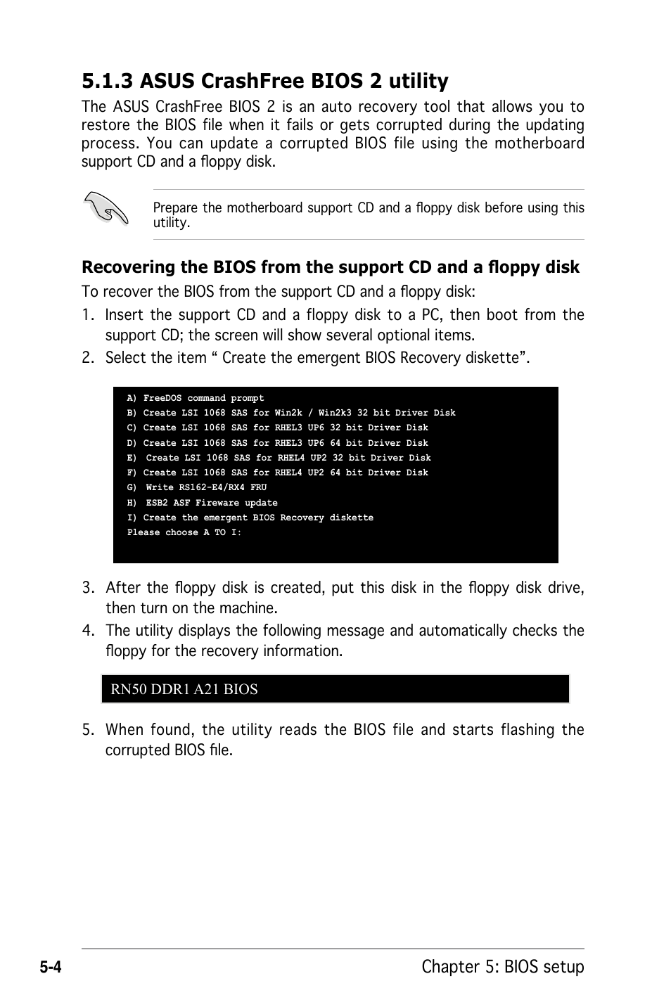 3 asus crashfree bios 2 utility | Asus RS162-E4/RX4 User Manual | Page 76 / 164