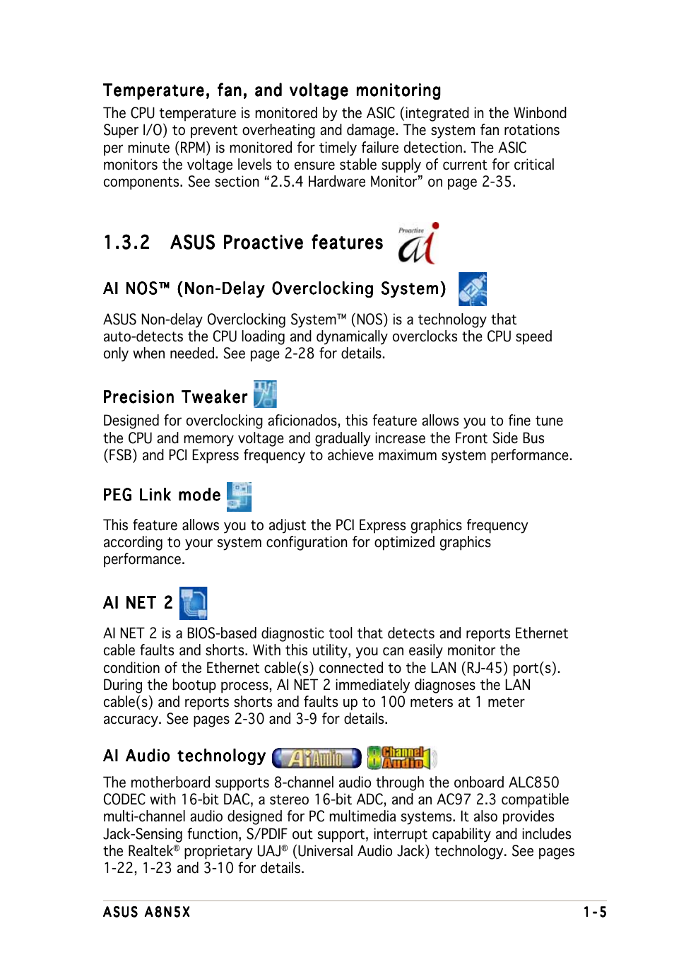 Asus A8N5X User Manual | Page 19 / 116