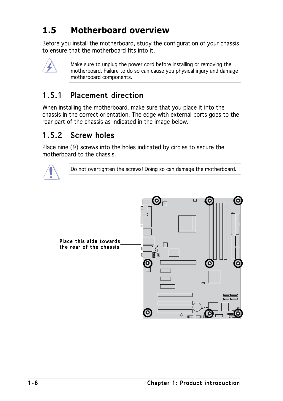 5 motherboard overview | Asus A8N5X User Manual | Page 22 / 116