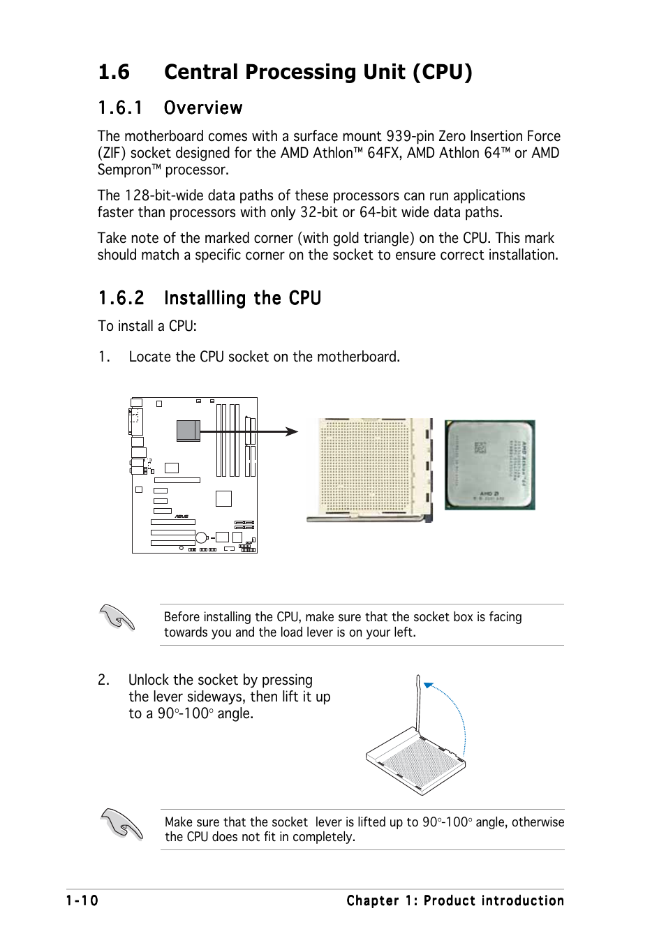 6 central processing unit (cpu) | Asus A8N5X User Manual | Page 24 / 116