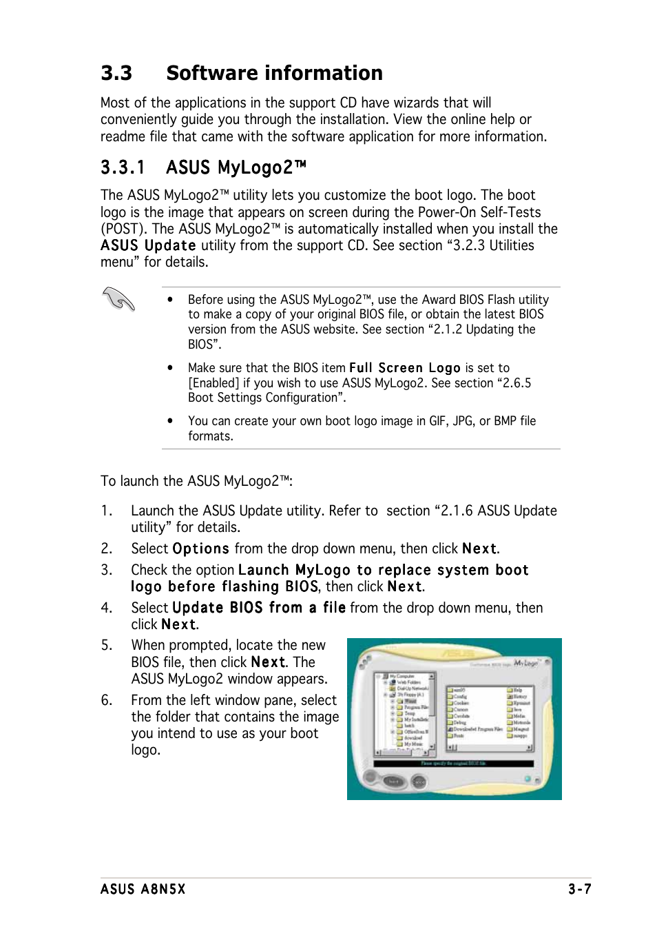 3 software information | Asus A8N5X User Manual | Page 93 / 116