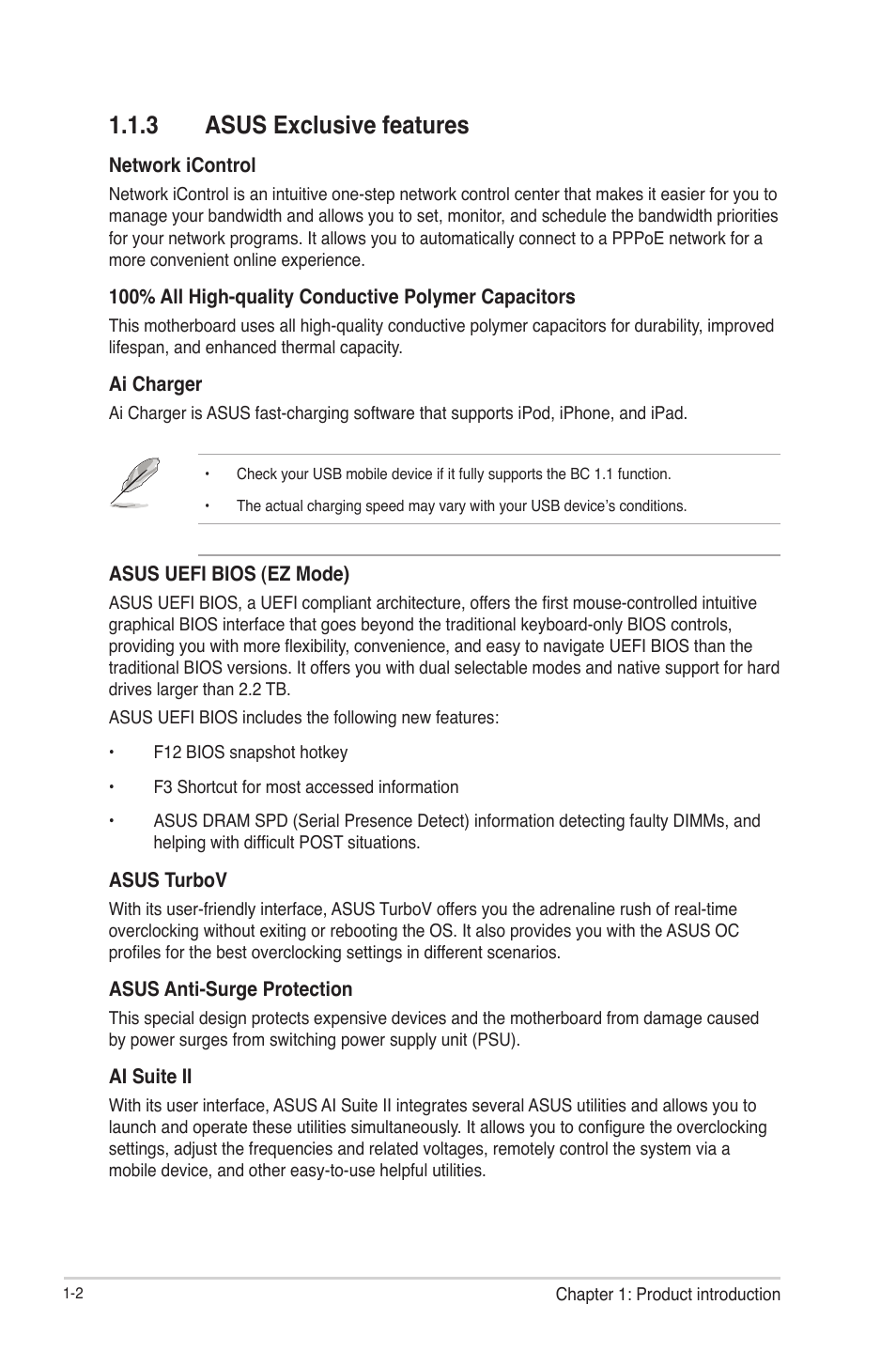 3 asus exclusive features, Asus exclusive features -2 | Asus F1A55-M LE R2.0 User Manual | Page 14 / 79