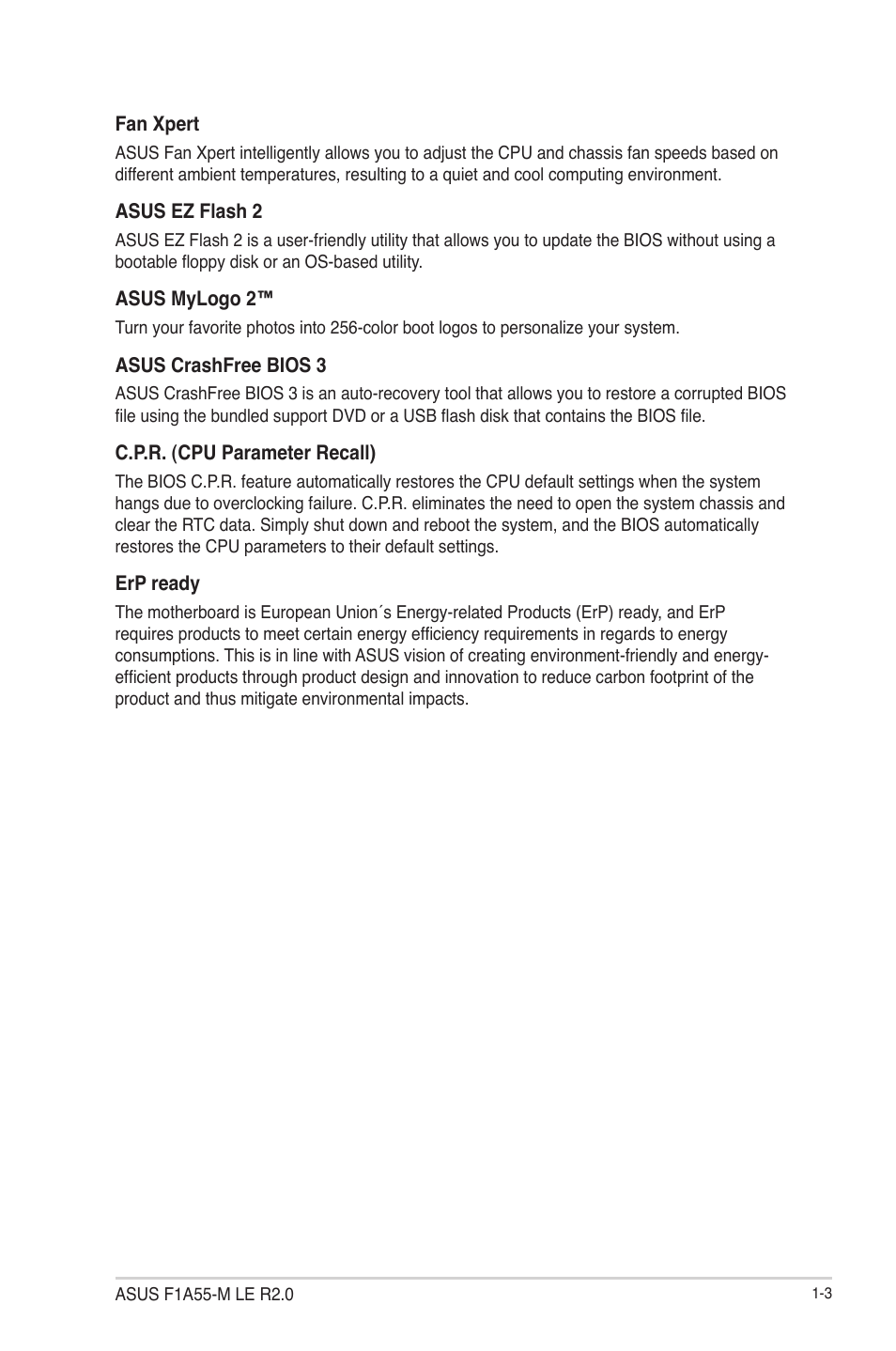 Asus F1A55-M LE R2.0 User Manual | Page 15 / 79