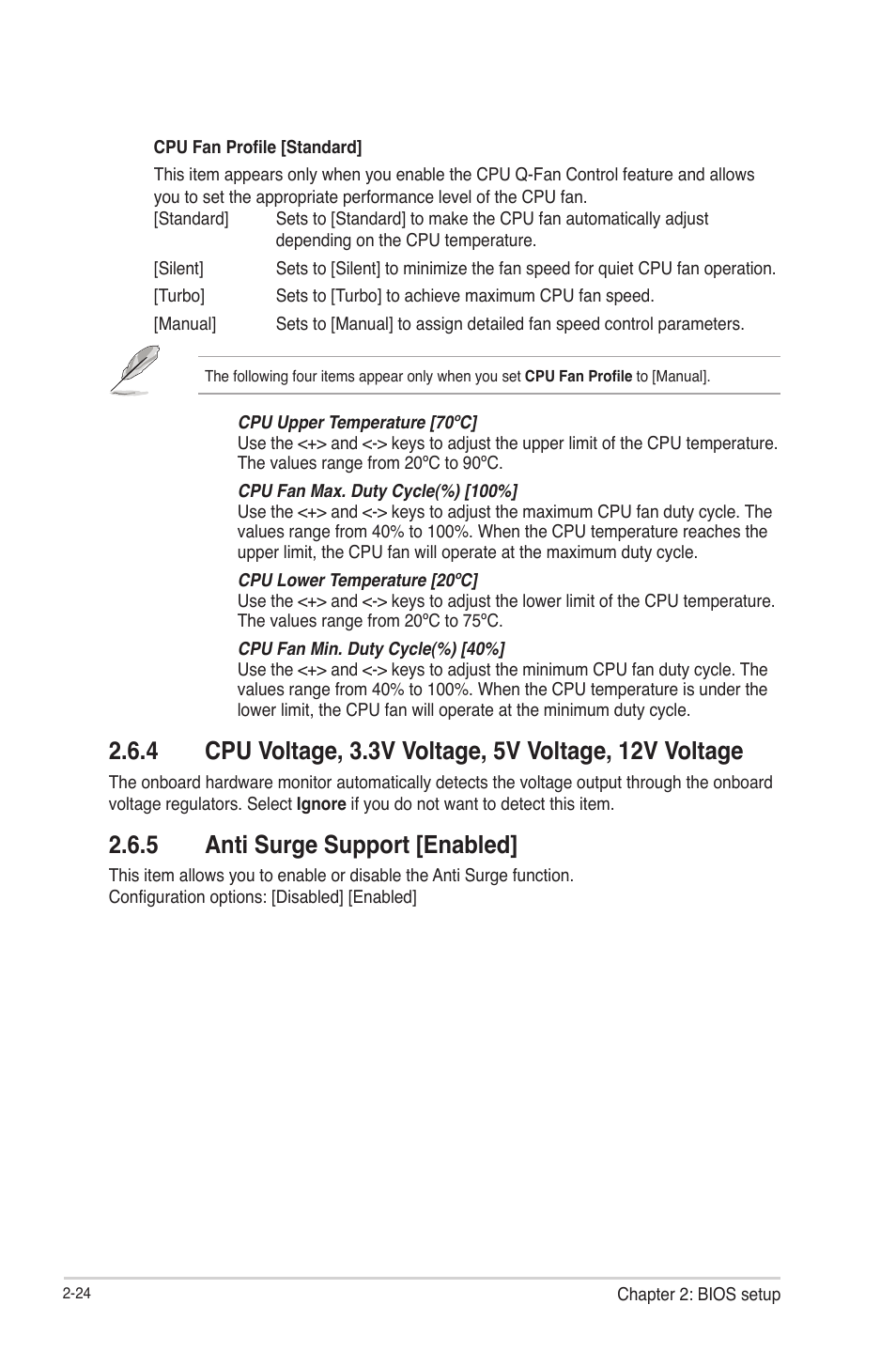 5 anti surge support [enabled, Anti surge support [enabled] -24 | Asus F1A55-M LE R2.0 User Manual | Page 70 / 79