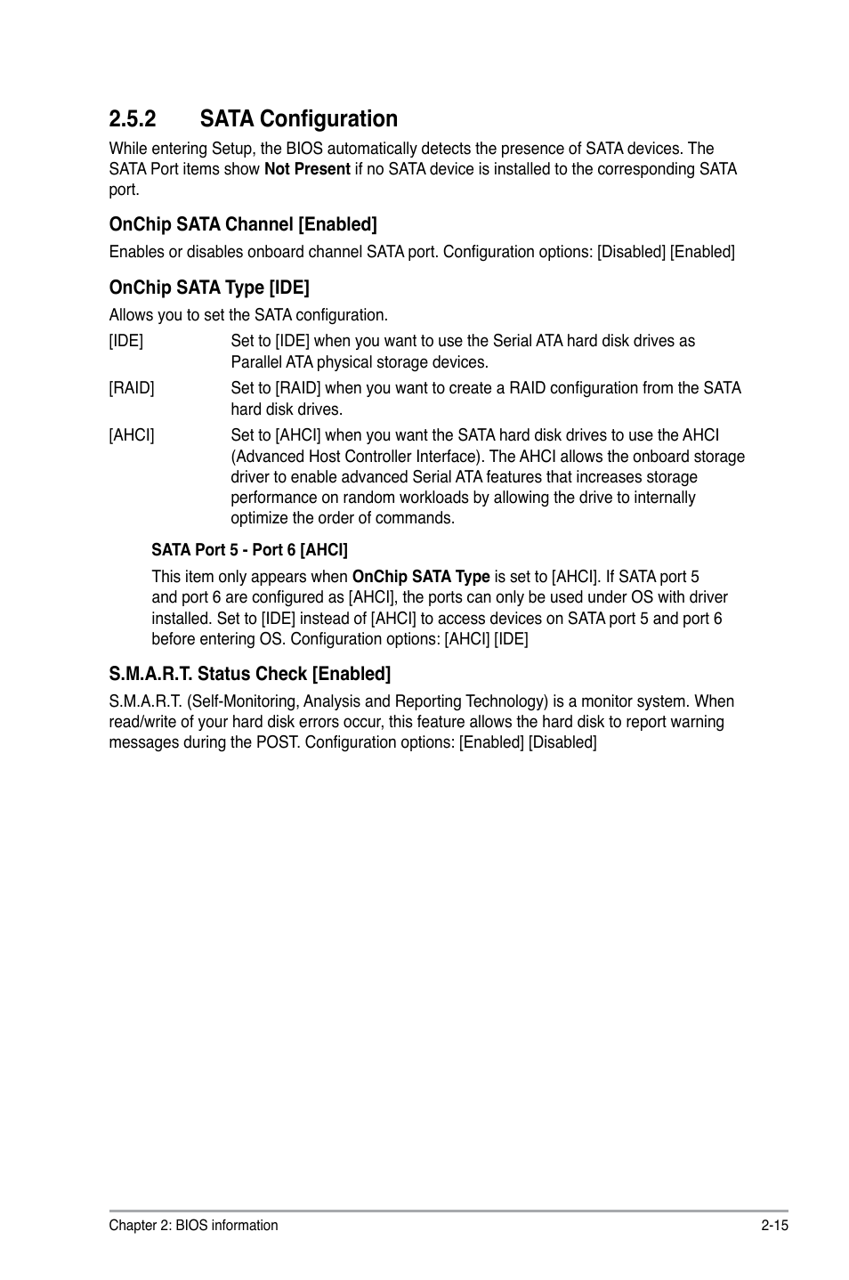 2 sata configuration, Sata configuration -15 | Asus A55-C User Manual | Page 55 / 72