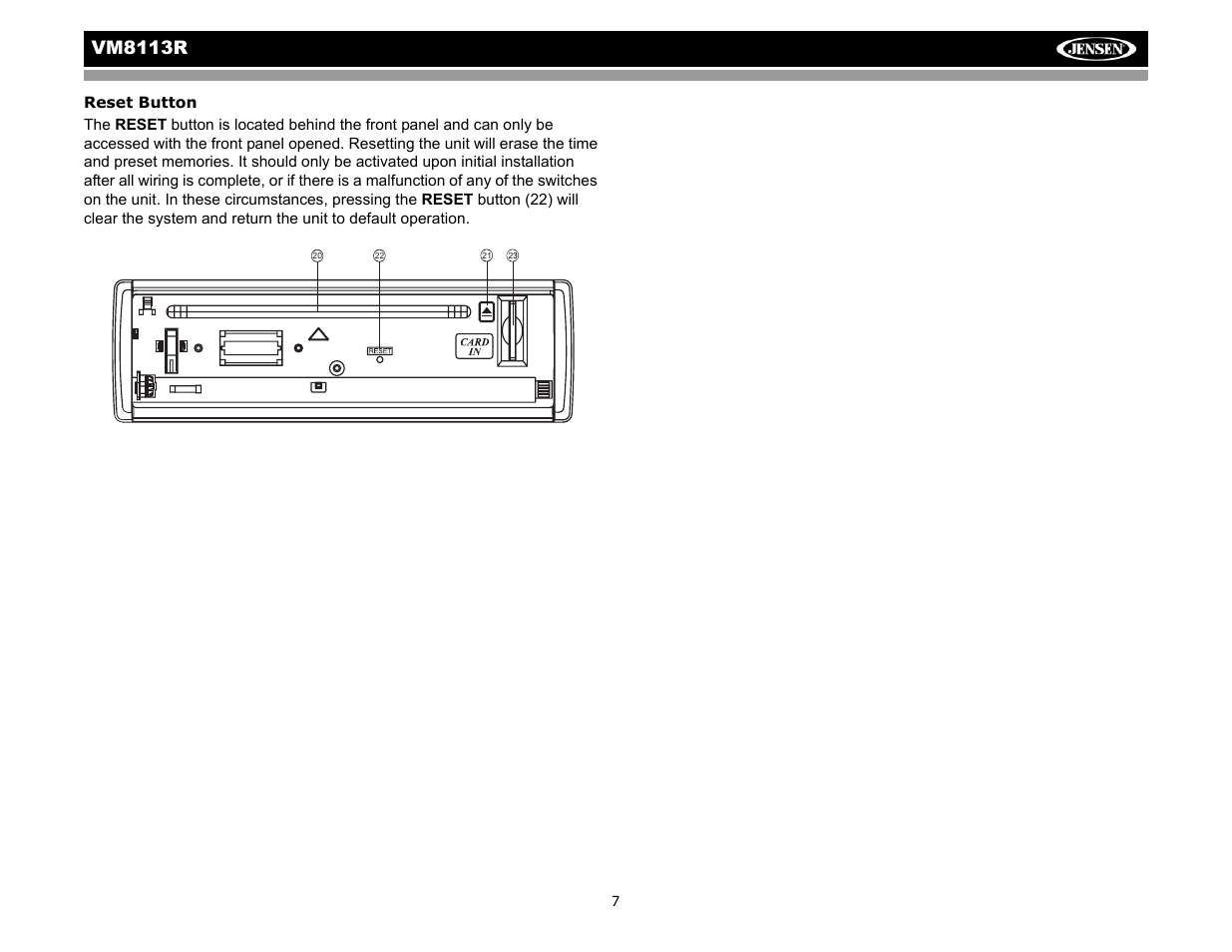 Vm8113 r | CHALLENGER VM8113R User Manual | Page 11 / 100