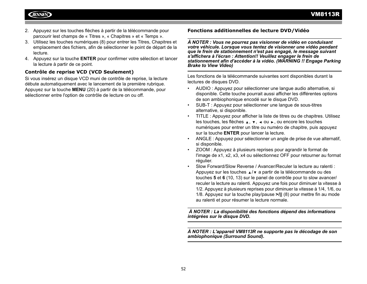 CHALLENGER VM8113R User Manual | Page 56 / 100