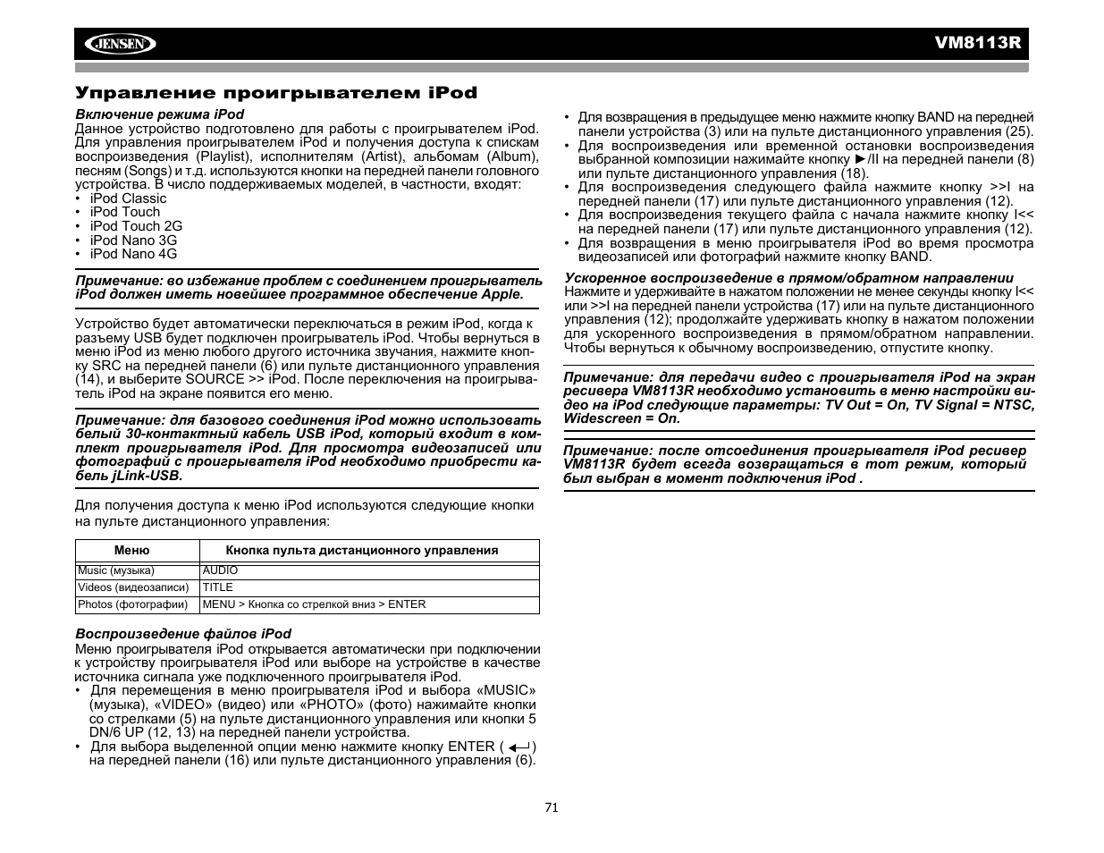 CHALLENGER VM8113R User Manual | Page 76 / 100