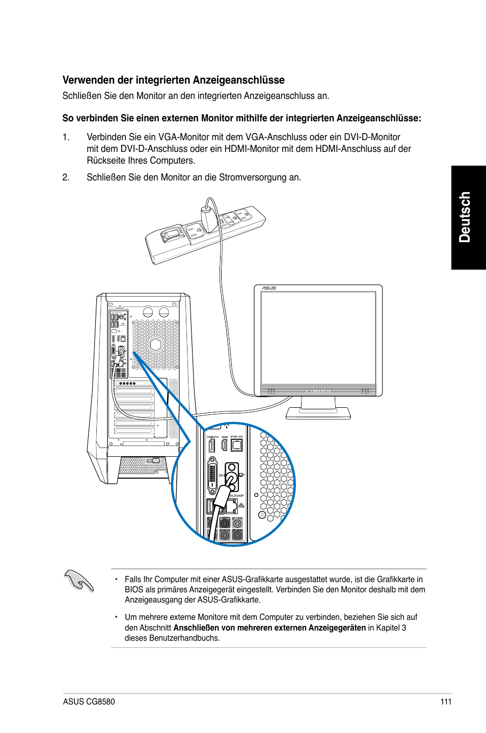 Deutsch | Asus CG8580 User Manual | Page 113 / 662