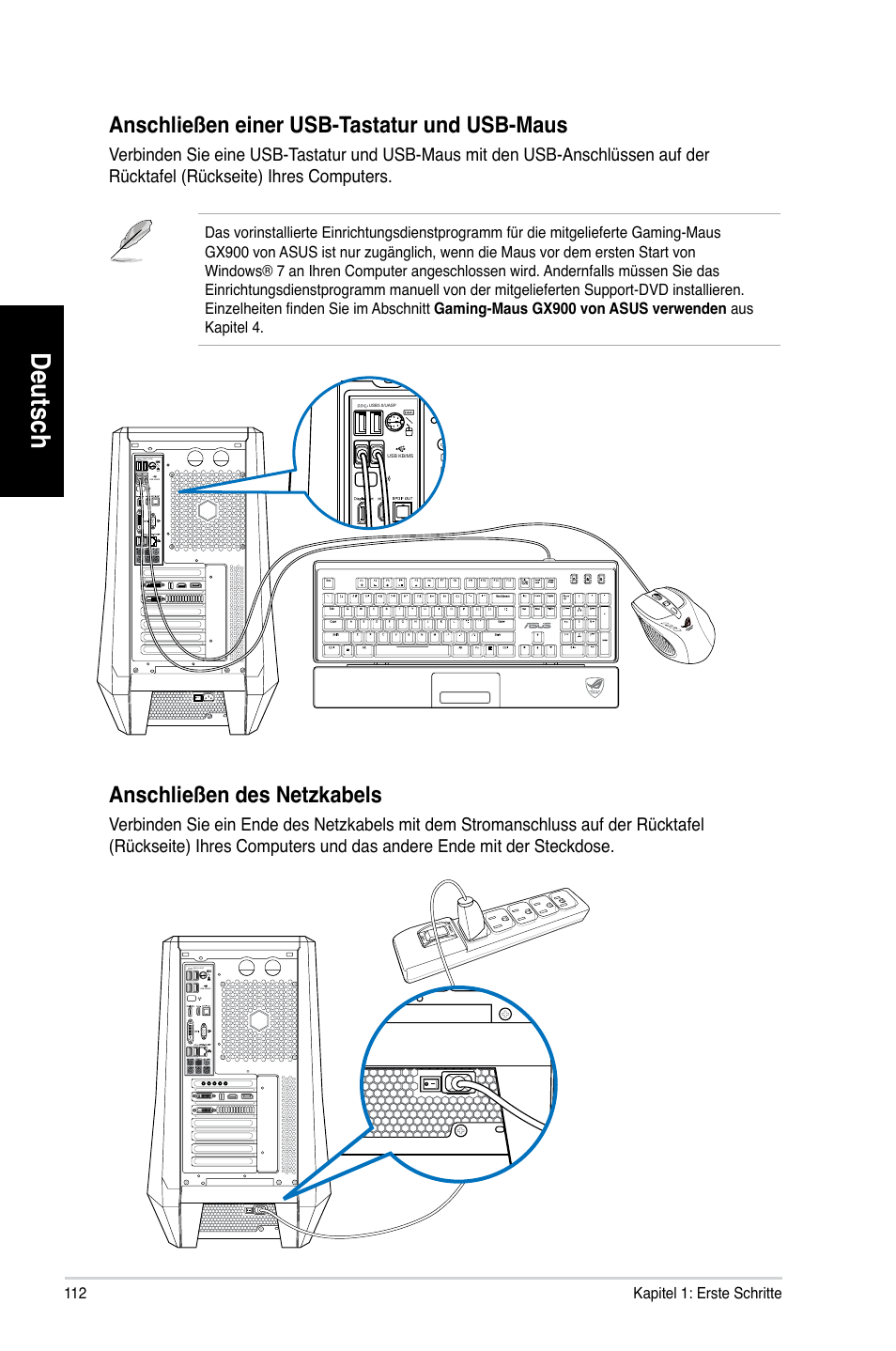 Deutsch | Asus CG8580 User Manual | Page 114 / 662